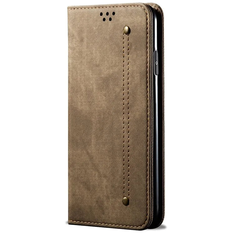 For Xiaomi Redmi Note 13 Pro+ 5G Phone Case Jeans Cloth Texture Leather Cover