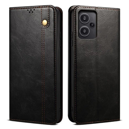 For Xiaomi Redmi Note 13 Pro+ 5G Phone Case Waxy Crazy Horse Texture Wallet Cover