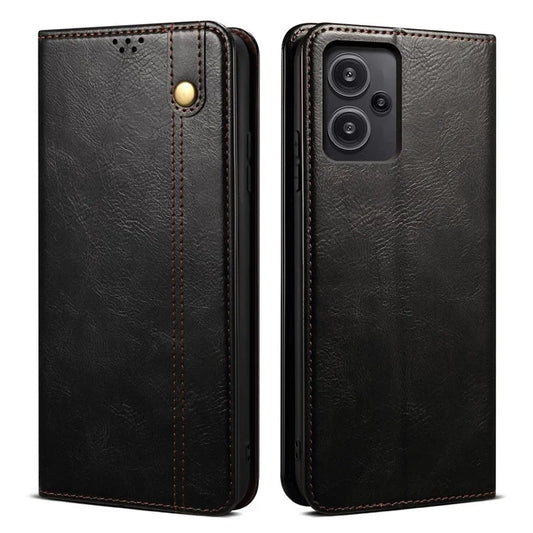 For Xiaomi Redmi Note 13 Pro+ 5G Phone Case Waxy Crazy Horse Texture Wallet Cover