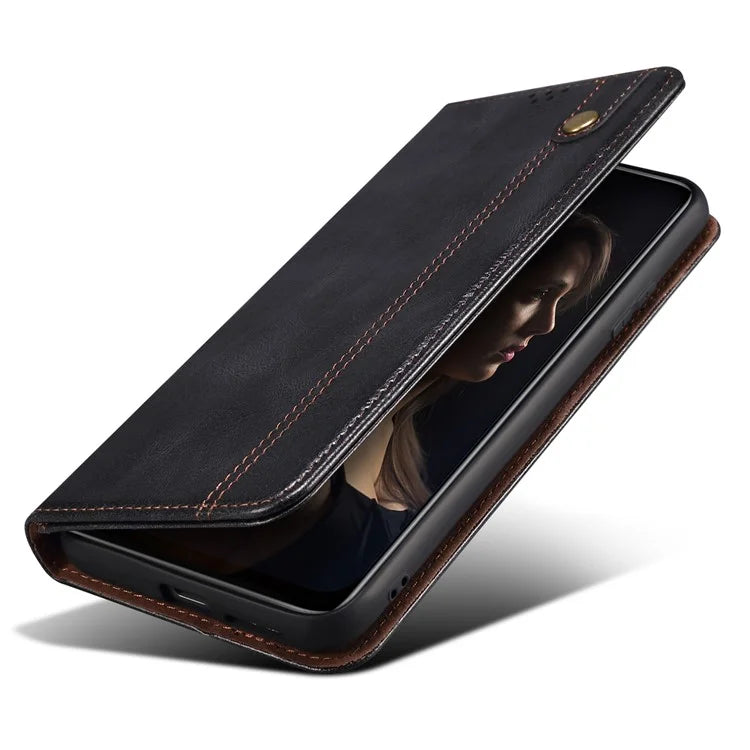 For Xiaomi Redmi Note 13 Pro+ 5G Phone Case Waxy Crazy Horse Texture Wallet Cover