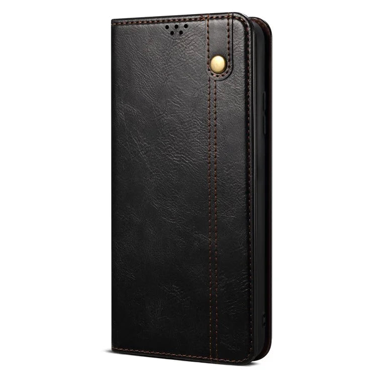 For Xiaomi Redmi Note 13 Pro+ 5G Phone Case Waxy Crazy Horse Texture Wallet Cover