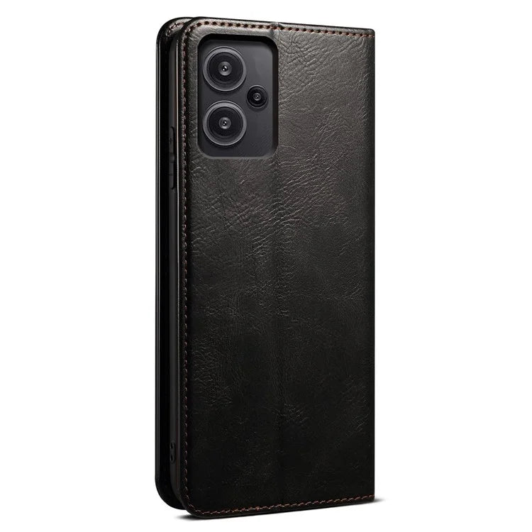 For Xiaomi Redmi Note 13 Pro+ 5G Phone Case Waxy Crazy Horse Texture Wallet Cover
