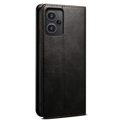 For Xiaomi Redmi Note 13 Pro+ 5G Phone Case Waxy Crazy Horse Texture Wallet Cover