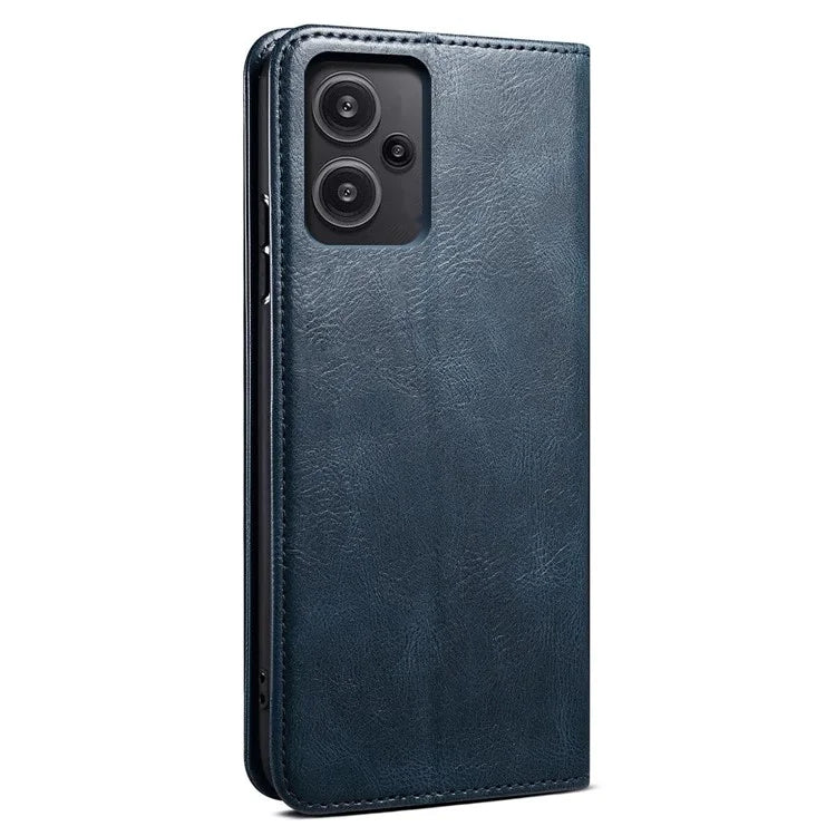 For Xiaomi Redmi Note 13 Pro+ 5G Phone Case Waxy Crazy Horse Texture Wallet Cover