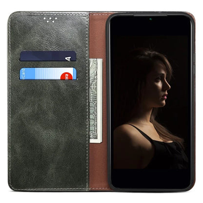 For Xiaomi Redmi Note 13 Pro+ 5G Phone Case Waxy Crazy Horse Texture Wallet Cover