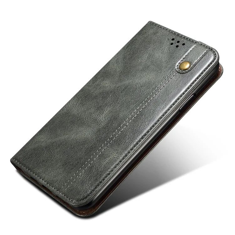 For Xiaomi Redmi Note 13 Pro+ 5G Phone Case Waxy Crazy Horse Texture Wallet Cover