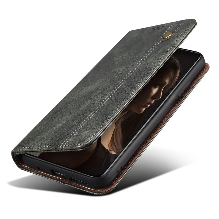 For Xiaomi Redmi Note 13 Pro+ 5G Phone Case Waxy Crazy Horse Texture Wallet Cover
