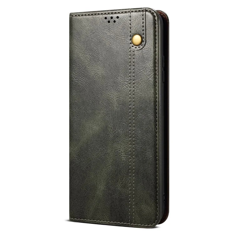 For Xiaomi Redmi Note 13 Pro+ 5G Phone Case Waxy Crazy Horse Texture Wallet Cover