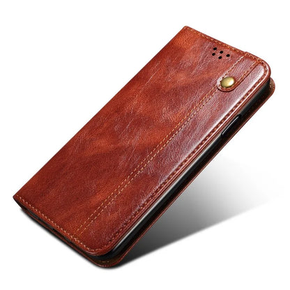 For Xiaomi Redmi Note 13 Pro+ 5G Phone Case Waxy Crazy Horse Texture Wallet Cover