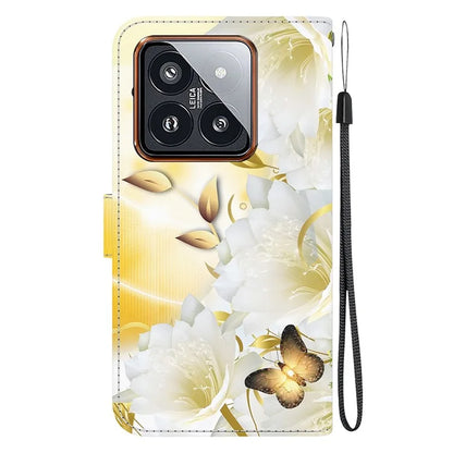 For Xiaomi 14 Pro Phone Case Leather Phone Cover with Wrist Strap