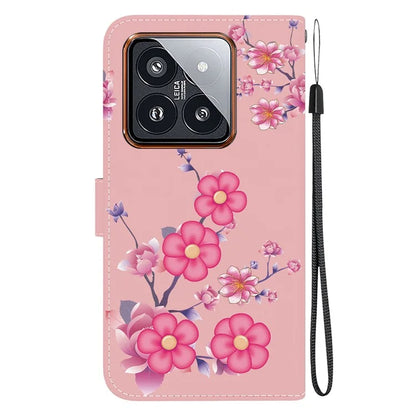 For Xiaomi 14 Pro Phone Case Leather Phone Cover with Wrist Strap
