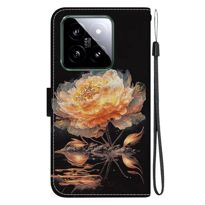 For Xiaomi 14 Phone Case Pattern Printing Wallet Leather Cover