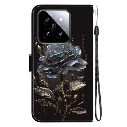 For Xiaomi 14 Phone Case Pattern Printing Wallet Leather Cover