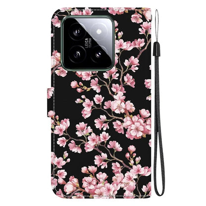 For Xiaomi 14 Phone Case Pattern Printing Wallet Leather Cover