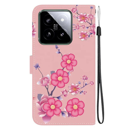 For Xiaomi 14 Phone Case Pattern Printing Wallet Leather Cover