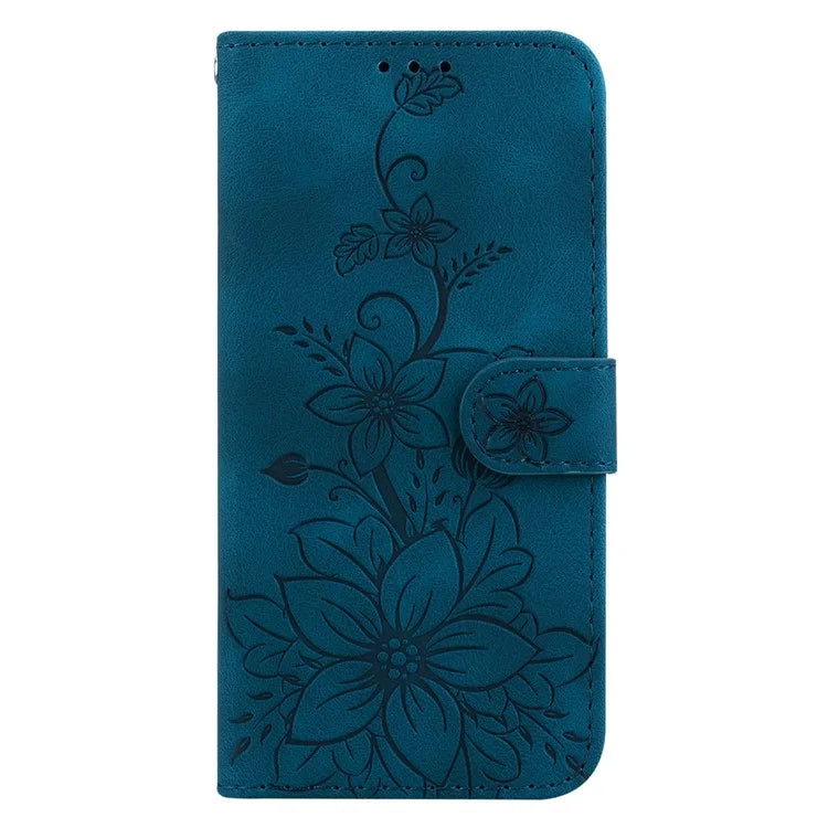 For Xiaomi 14 Pro Wallet Case Flower Imprinted Phone Cover