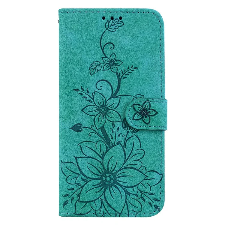 For Xiaomi 14 Leather Case Wallet Phone Cover Flower Pattern