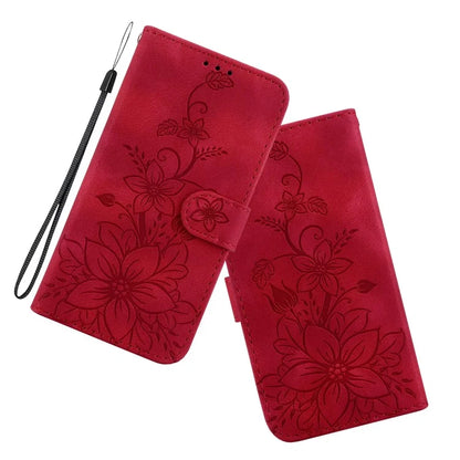 For Xiaomi 14 Leather Case Wallet Phone Cover Flower Pattern
