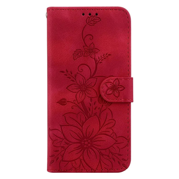For Xiaomi 14 Leather Case Wallet Phone Cover Flower Pattern