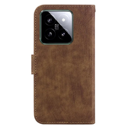 For Xiaomi 14 Case Tiger Pattern PU Leather Wallet Phone Cover