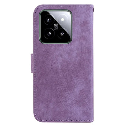 For Xiaomi 14 Case Tiger Pattern PU Leather Wallet Phone Cover