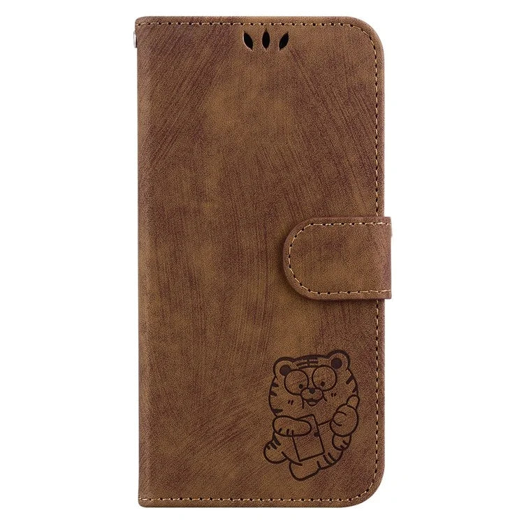For Xiaomi 14 Pro Case Tiger Pattern Imprinted Leather Wallet Cover