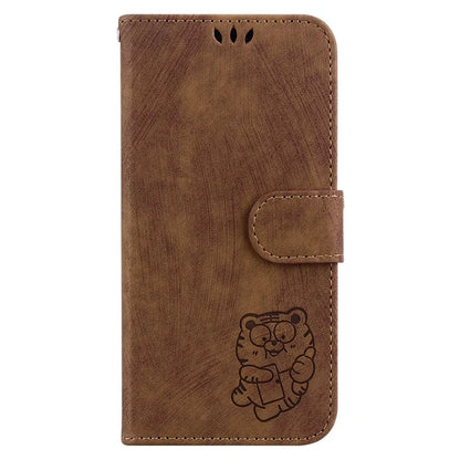 For Xiaomi 14 Pro Case Tiger Pattern Imprinted Leather Wallet Cover