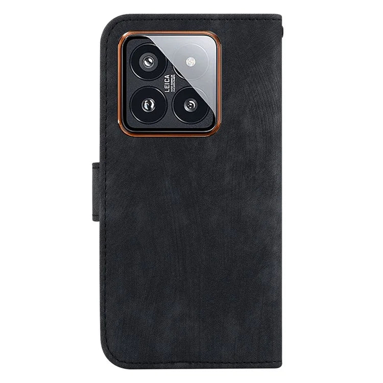 For Xiaomi 14 Pro Case Tiger Pattern Imprinted Leather Wallet Cover