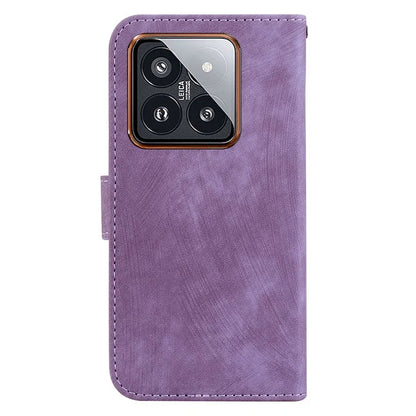 For Xiaomi 14 Pro Case Tiger Pattern Imprinted Leather Wallet Cover