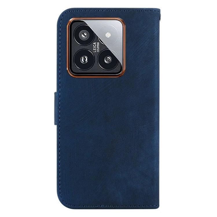 For Xiaomi 14 Pro Case Tiger Pattern Imprinted Leather Wallet Cover