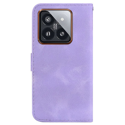 For Xiaomi 14 Pro Case 7-Shape Pattern Leather Protective Cover with Stand Wallet