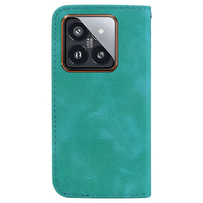For Xiaomi 14 Pro Case 7-Shape Pattern Leather Protective Cover with Stand Wallet