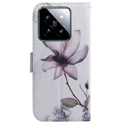 For Xiaomi 14 Leather Case Pattern Printing Phone Wallet Cover