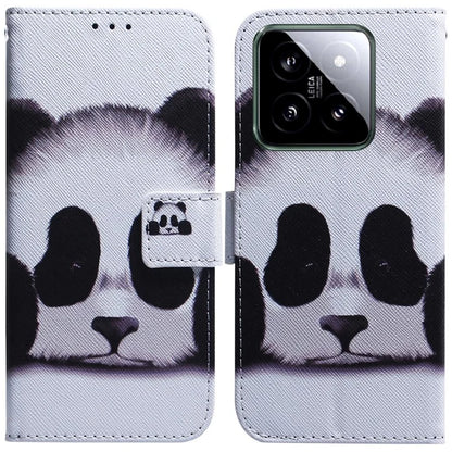 For Xiaomi 14 Leather Case Pattern Printing Phone Wallet Cover