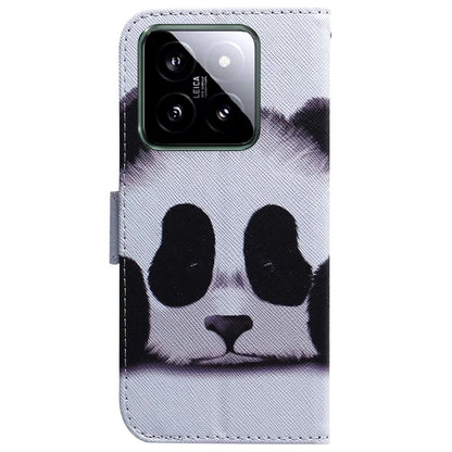 For Xiaomi 14 Leather Case Pattern Printing Phone Wallet Cover