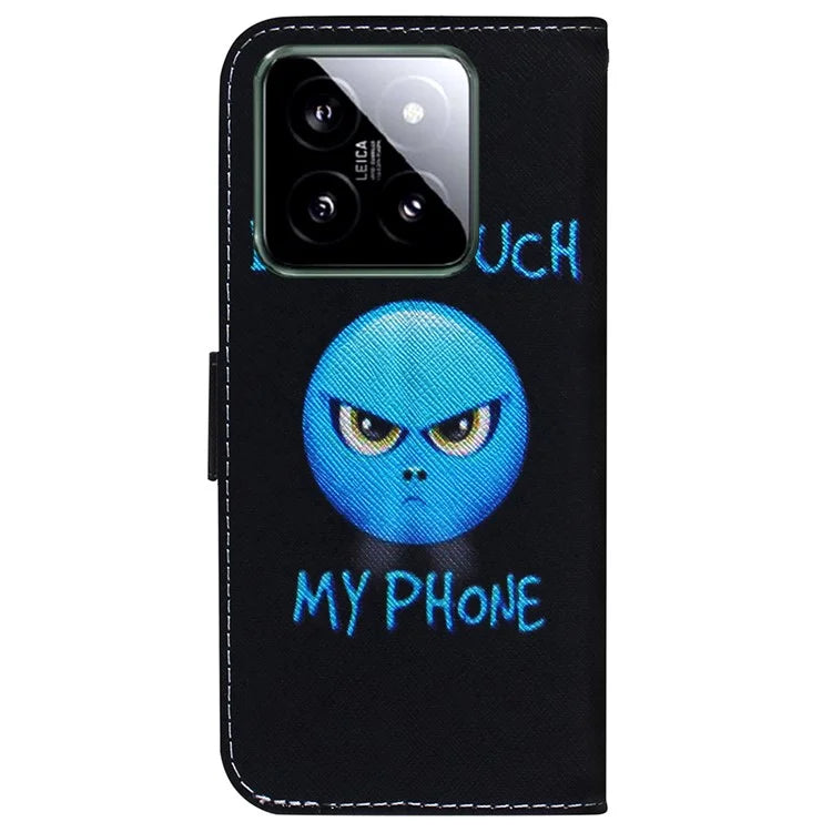 For Xiaomi 14 Leather Case Pattern Printing Phone Wallet Cover