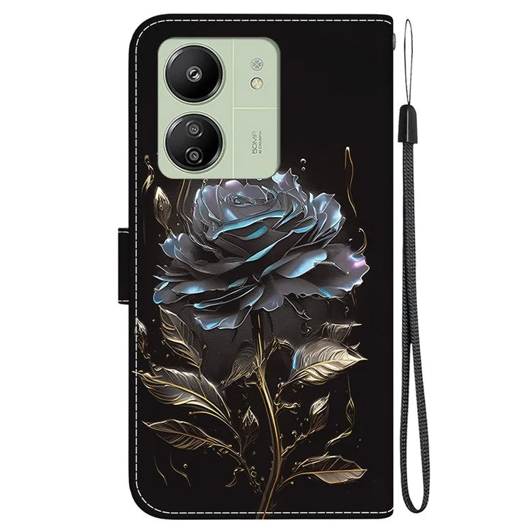 For Xiaomi Redmi 13C 4G / 5G / Poco C65 4G Phone Case PU Leather Wallet Cover