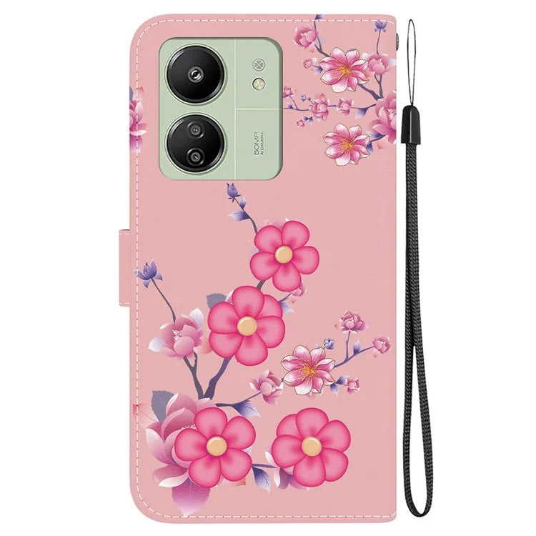 For Xiaomi Redmi 13C 4G / 5G / Poco C65 4G Phone Case PU Leather Wallet Cover