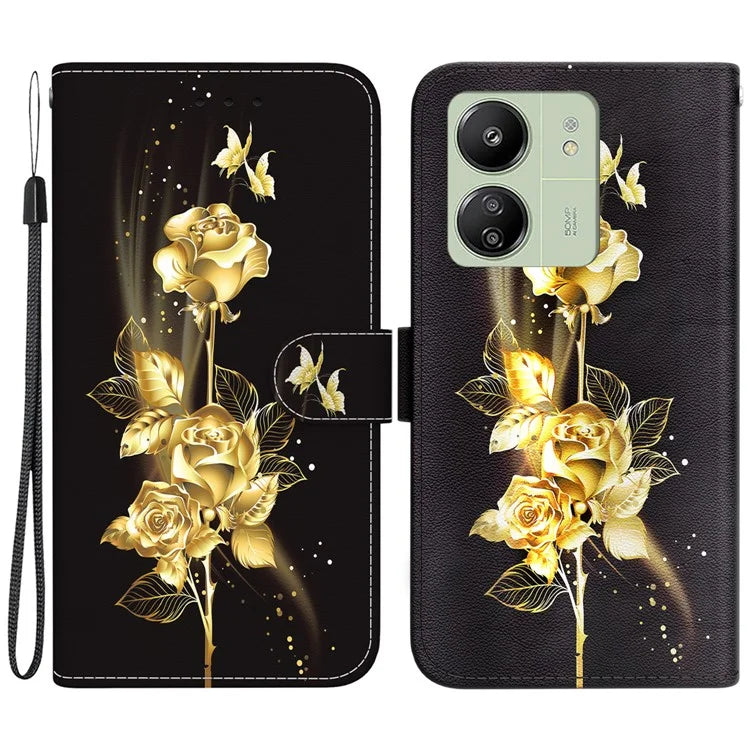 For Xiaomi Redmi 13C 4G / 5G / Poco C65 4G Phone Case PU Leather Wallet Cover