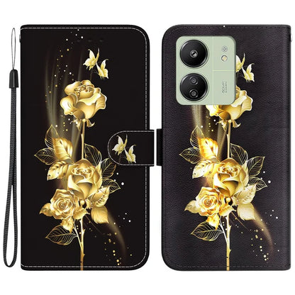 For Xiaomi Redmi 13C 4G / 5G / Poco C65 4G Phone Case PU Leather Wallet Cover