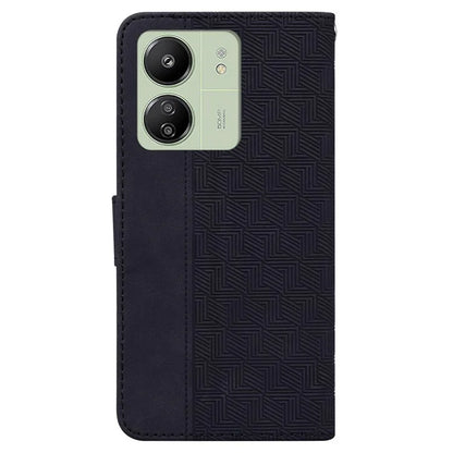 For Xiaomi Redmi 13C 4G / 13C 5G / Poco C65 4G Case Geometry Pattern Wallet Leather Cover