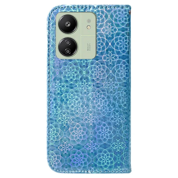 For Xiaomi Redmi 13C 4G /  Redmi 13C 5G /  Poco C65 4G Case Solid Color Dazzling Flower Phone Cover