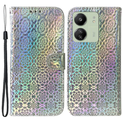 For Xiaomi Redmi 13C 4G /  Redmi 13C 5G /  Poco C65 4G Case Solid Color Dazzling Flower Phone Cover