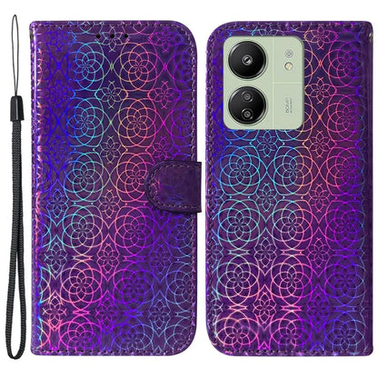 For Xiaomi Redmi 13C 4G /  Redmi 13C 5G /  Poco C65 4G Case Solid Color Dazzling Flower Phone Cover