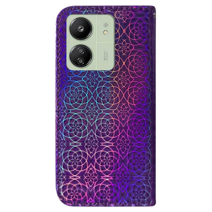 For Xiaomi Redmi 13C 4G /  Redmi 13C 5G /  Poco C65 4G Case Solid Color Dazzling Flower Phone Cover