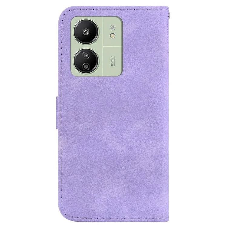 For Xiaomi Redmi 13C 4G / 13C 5G / Poco C65 4G Case PU Leather Wallet Stand Imprinted Phone Cover