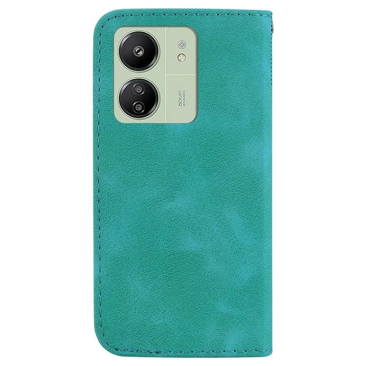 For Xiaomi Redmi 13C 4G / 13C 5G / Poco C65 4G Case PU Leather Wallet Stand Imprinted Phone Cover
