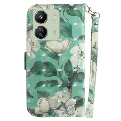 For Xiaomi Redmi 13C 4G / Redmi 13C 5G / Poco C65 4G Cell Phone Case 3D Pattern Wallet Cover