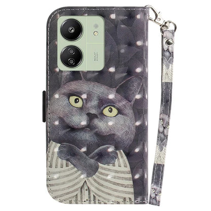 For Xiaomi Redmi 13C 4G / Redmi 13C 5G / Poco C65 4G Cell Phone Case 3D Pattern Wallet Cover