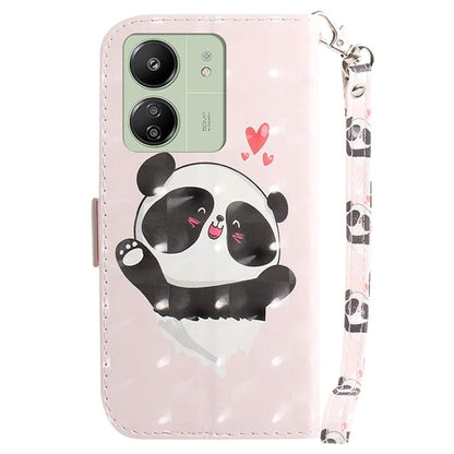 For Xiaomi Redmi 13C 4G / Redmi 13C 5G / Poco C65 4G Cell Phone Case 3D Pattern Wallet Cover